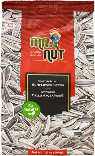 Mr. Nut Roasted Sunflower Seeds 10 Oz (284Gr)