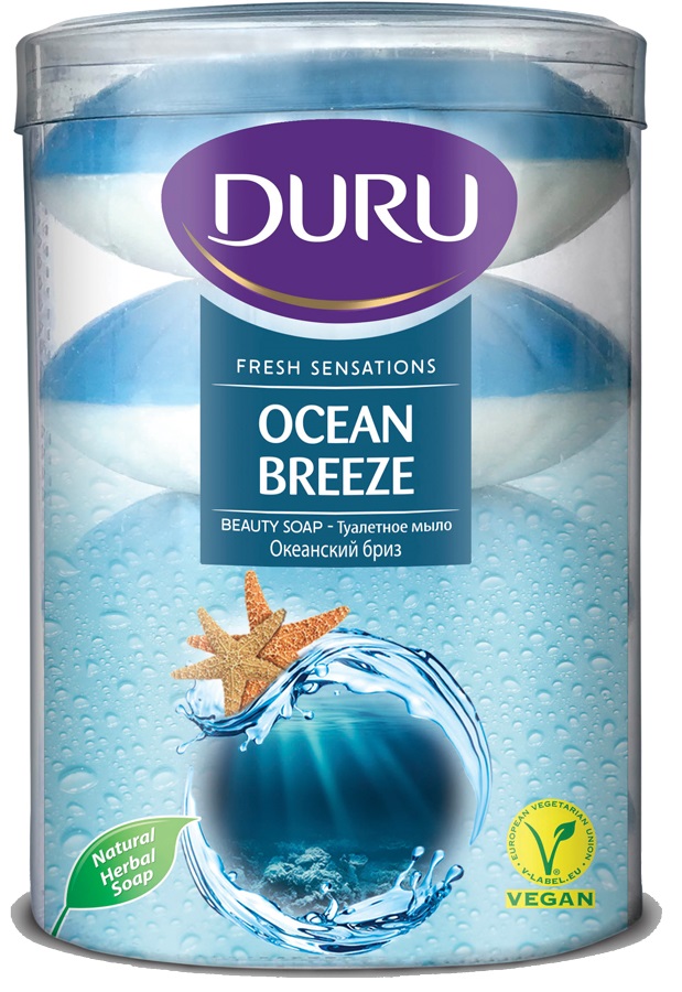 Duru Soap Fresh Sensation Ocean Pvc 110Gx4
