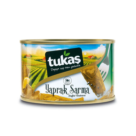 Tukas Stuffed Grape Leaves 400Gr Can