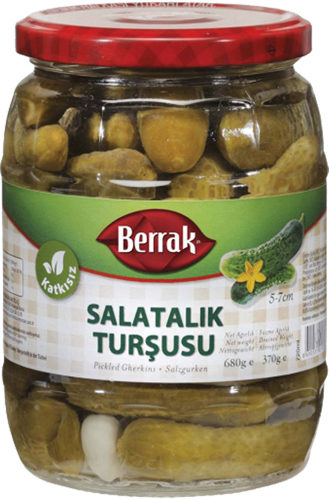 Berrak Gherkin Pickles (Salatalik Tursusu) No:1 720Ml Glass