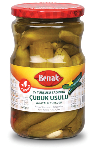 Berrak Gherkin Pickles (Cubuk Usulu Salatalik Tursu) 720Ml Glass