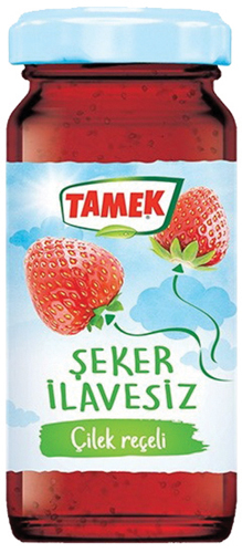 Tamek Sugar Free Strawberry Jam 290Gr Glass