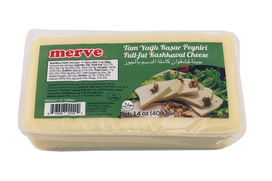Merve Full Fat Kashkaval Cheese 400Gr
