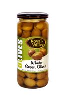 Royal Valley Whole Green Olives Glass 500 Cc