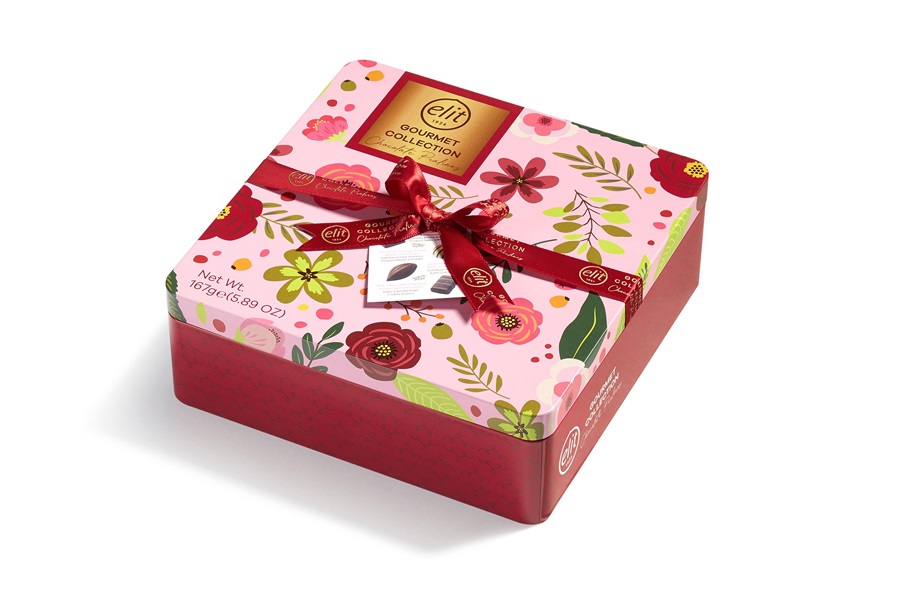 Elit Gourmet Collection Chocolate Pralines Tin 167Gr