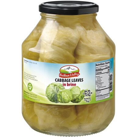 Balkan Valley Cabbage Leaves In Brine 1470gr