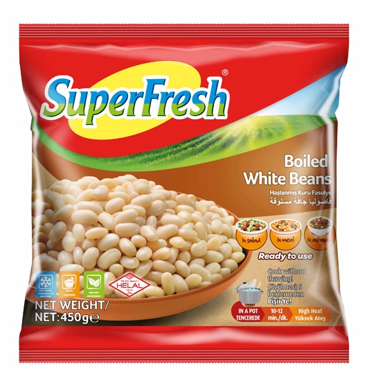 Superfresh Boiled White Beans 450Gr