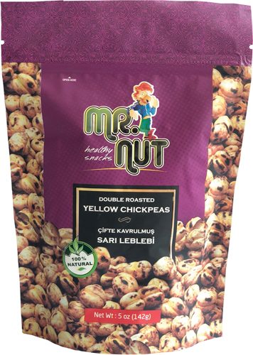 Mr. Nut Double Roasted Yellow Chickpeas 5 Oz (142Gr)