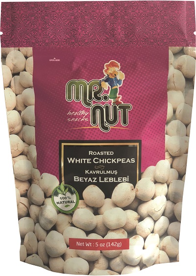 Mr. Nut Roasted White Chickpeas 5 Oz (142Gr)