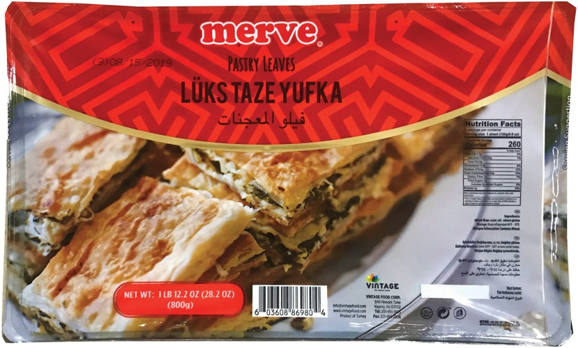 Merve Luks Taze Yufka 800Gr