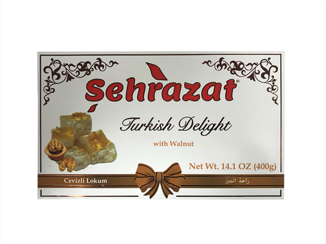 Sehrazat Turkish Delight With Walnut 400Gr