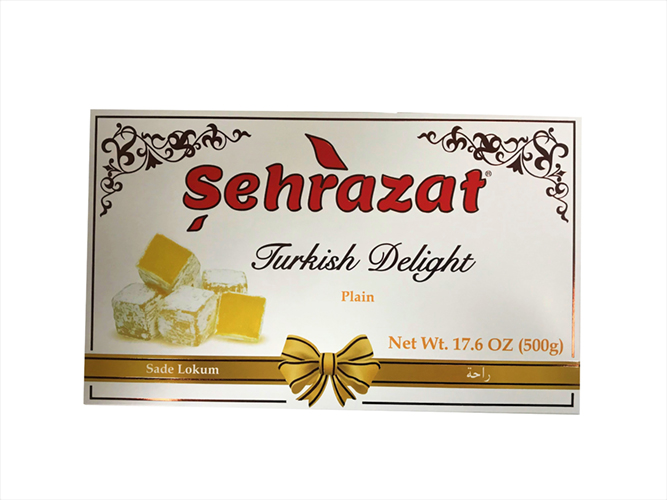 Sehrazat Turkish Delight Plain 500Gr