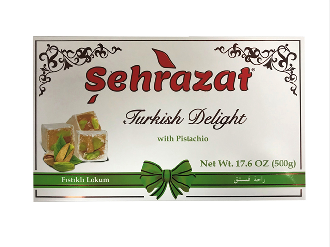 Sehrazat Turkish Delight With Pistachio 500Gr