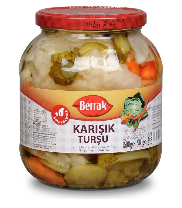 Berrak Mixed Pickles 1700Ml Glass