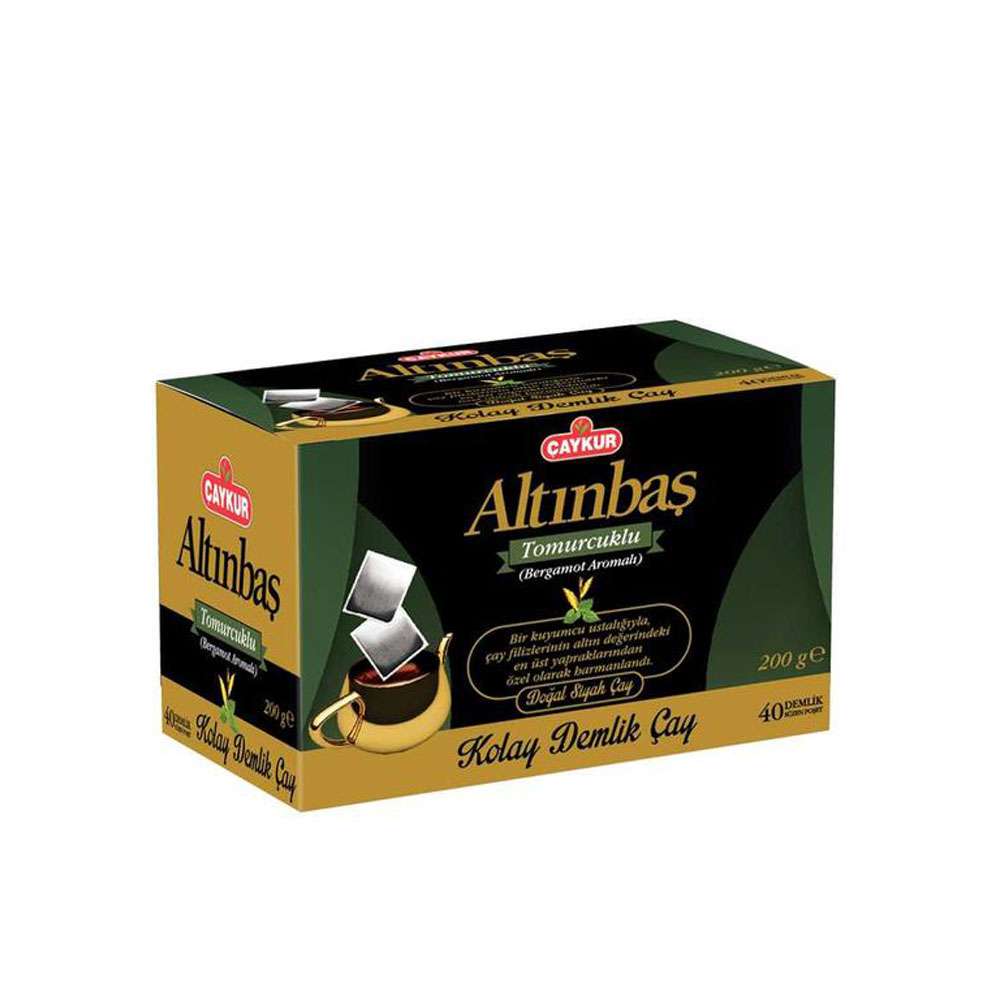 Caykur Altinbas Earl Grey Demlik Poset Tea 40Tb 200Gr