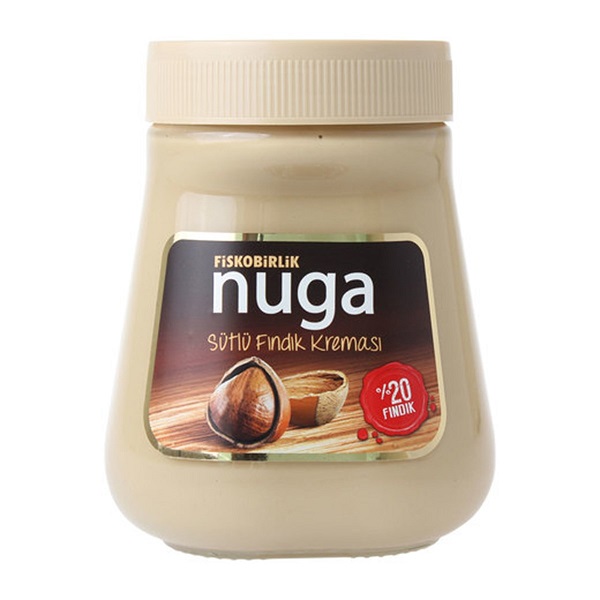 Fiskobirlik Nuga Hazelnut Spread W Milk 350Gr Glass