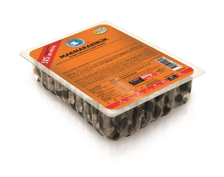 Marmara Birlik Gemlik Black Olives 3XS Luks 800Gr Vacuum
