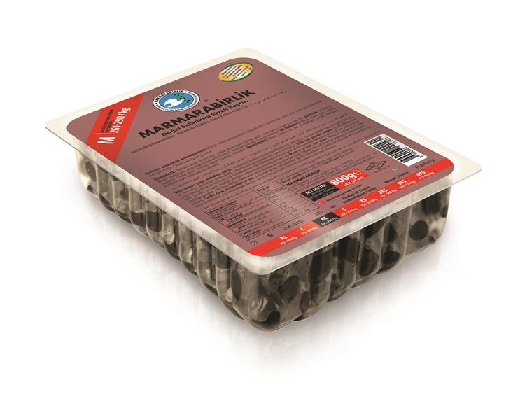 Marmara Birlik Gemlik Black Olives M Super 800Gr Vacuum