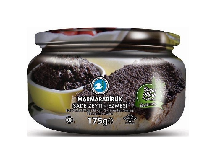 Marmara Birlik Black Olive Paste - Plain 175Gr Glass