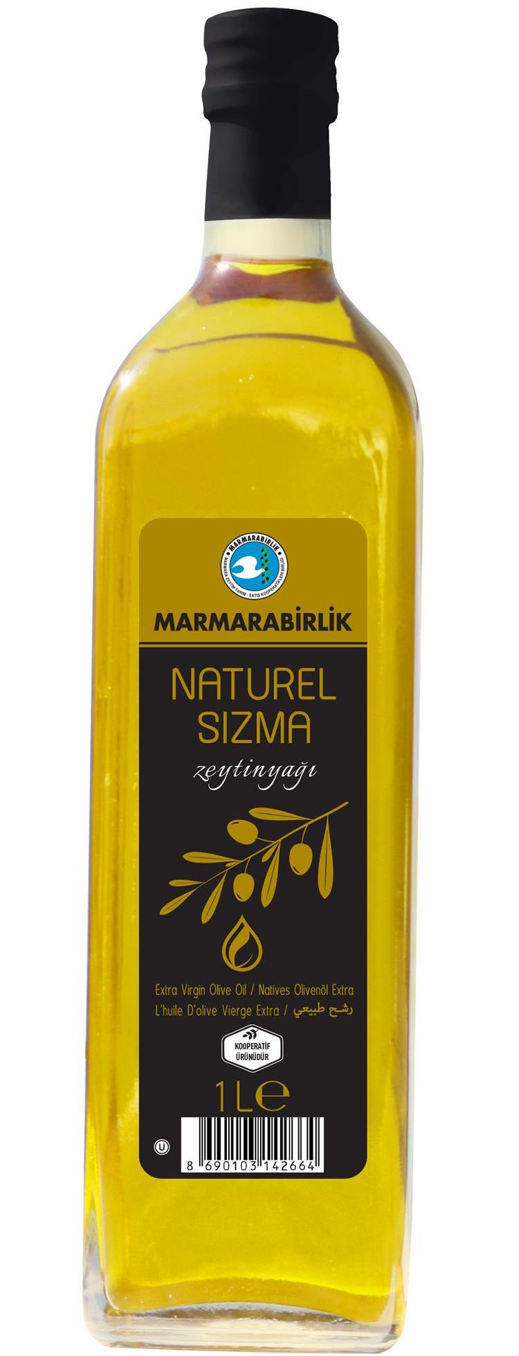 Marmara Birlik Extra Virgin Olive Oil  1Lt Glass