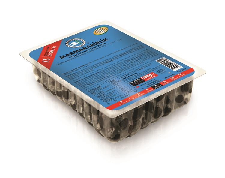 Marmara Birlik Gemlik Black Olives XS Ekstra 800Gr Vacuum