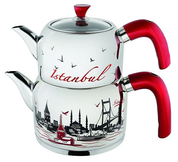 Mimar Sinan Tea Pot Istanbul Desenli