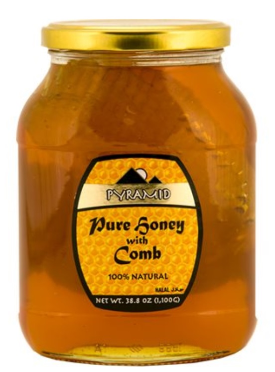 Pyramid Honey w/comb jars 1100g (38.8 oz )