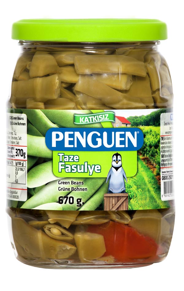 Penguen Green Beans 670Gr Glass