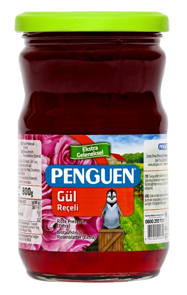 Penguen Rose Preserve 800Gr Glass