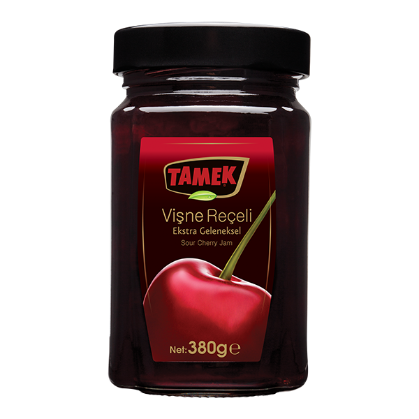 Tamek Sour Cherry Jam 380Gr Glass