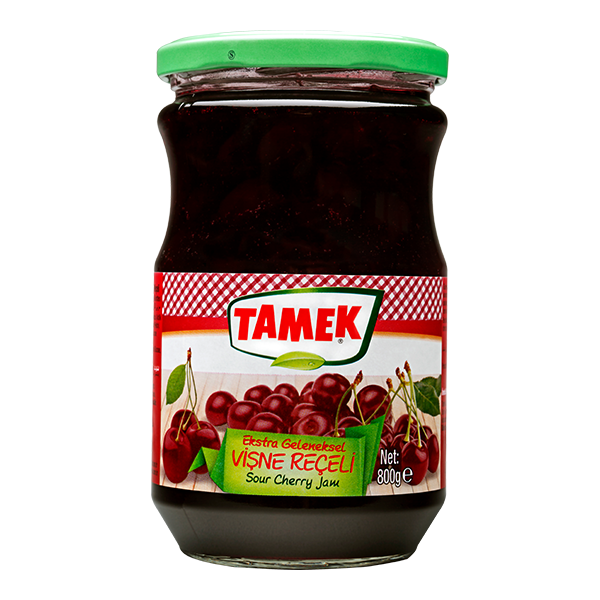 Tamek Sour Cherry Jam 800Gr Glass