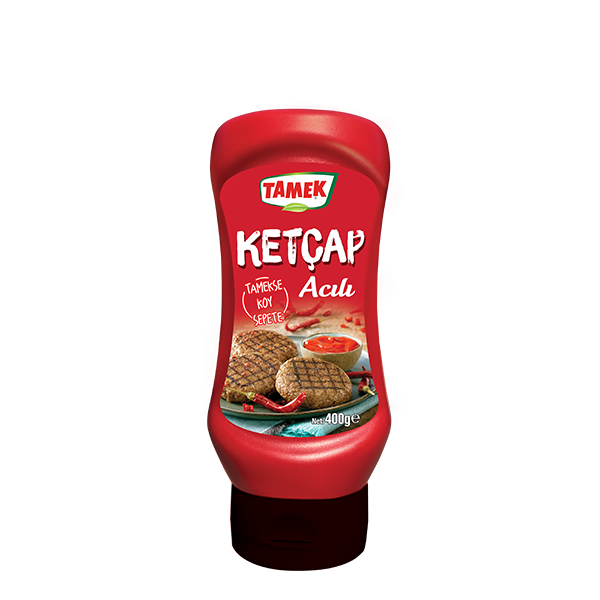 Tamek Ketchup Hot 400Gr Plastic
