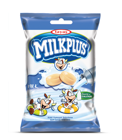 Tayas Plus Milk Candy 80Gr Bag