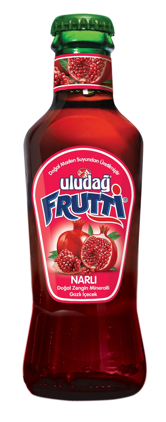 Uludag Frutti Mineral Water W Pomegranate 200Ml Glass (6 Pack)