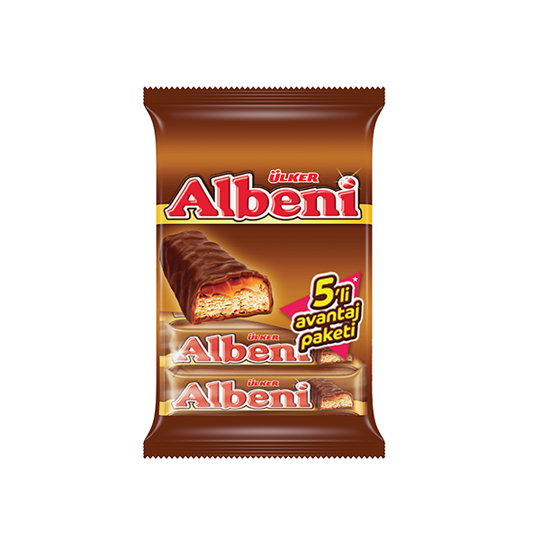 Ulker Albeni Choc. Coated Bar 5Pk 180Gr