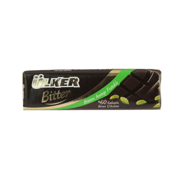 Ulker Baton Dark Chocolate W Pistachio 32Gr