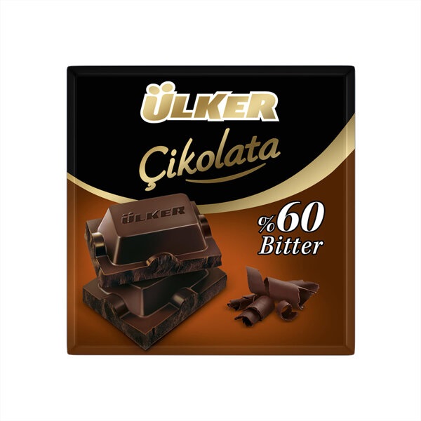 Ulker Bitter Chocolate Bars 60% 60Gr