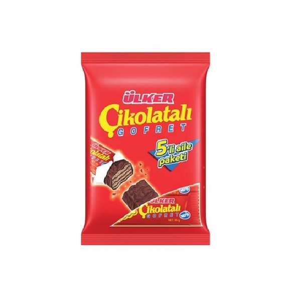 Ulker Chocolate Wafers  5Pk 180Gr