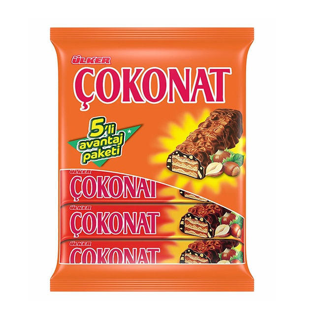 Ulker Choconat Wafers 5Pk 120Gr