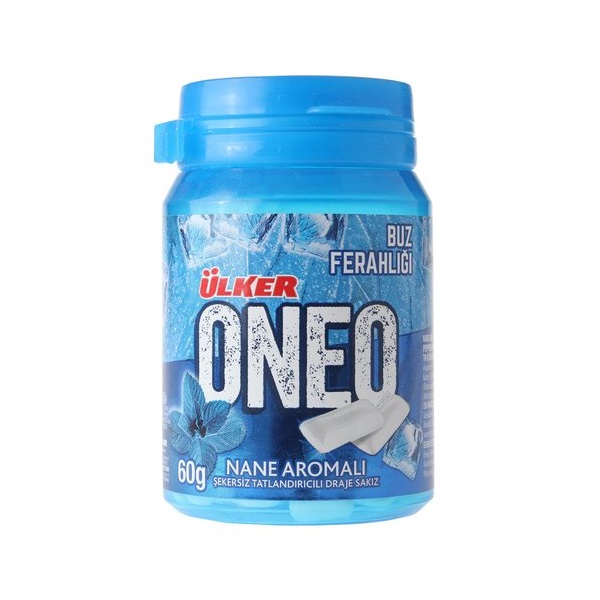 Ulker Oneo Peppermint Gum 60Gr Jar