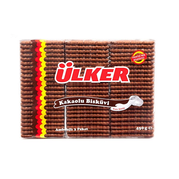 Ulker Tea Biscuits W Cocoa 450Gr
