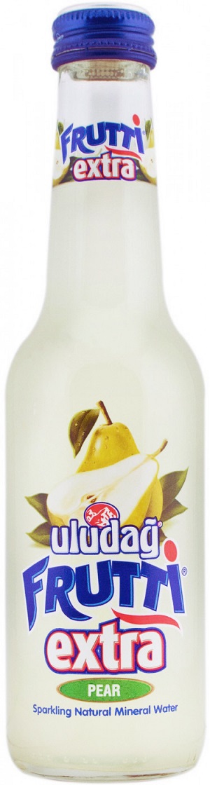Uludag Frutti Extra Mineral Water W Pear 250Ml Glass (6 Pack)