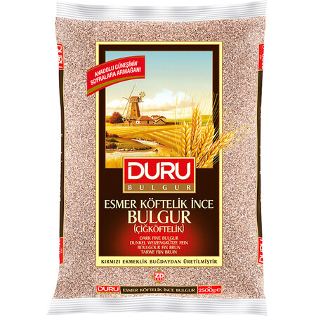 Duru Fine Bulgur with Brown Meatballs  (Esmer Cig Koftelik) 1 kg