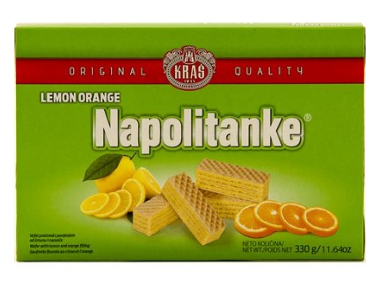 Kras Lemon-Orange Napolitanke Wafers 330g