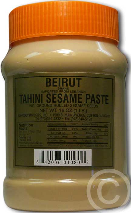 Beirut Tahini Plastic 1 Lb
